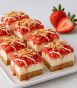 Strawberry Crunch Cheesecake Chunks