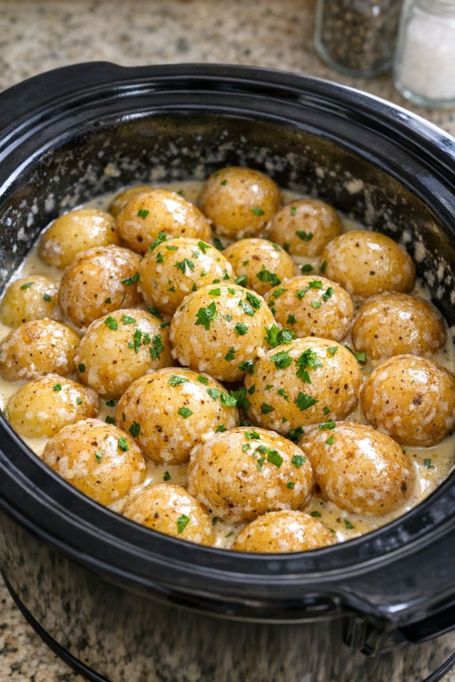 Evaporated Milk Baby Potatoes