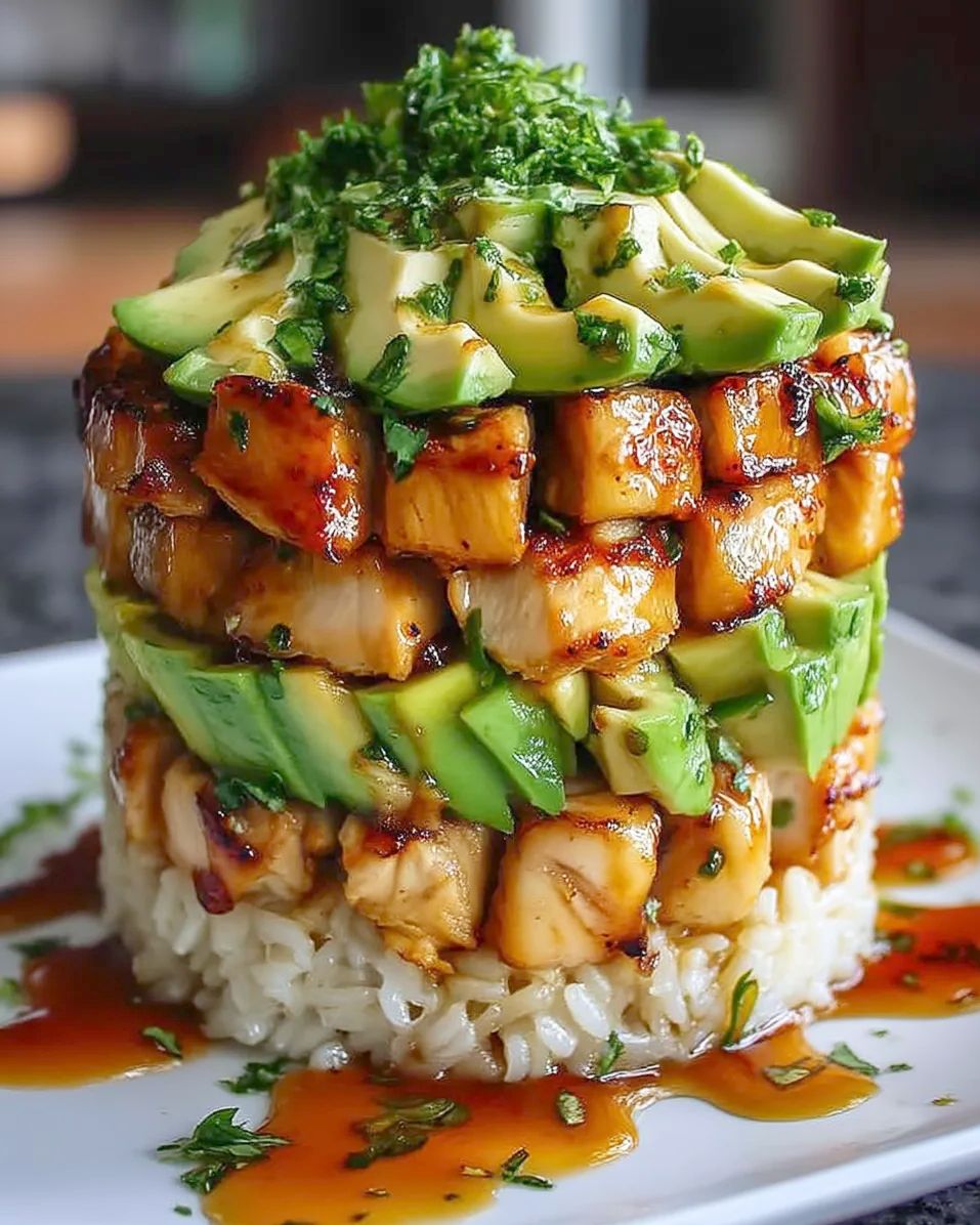 Honey Lime Chicken and Avocado Rice