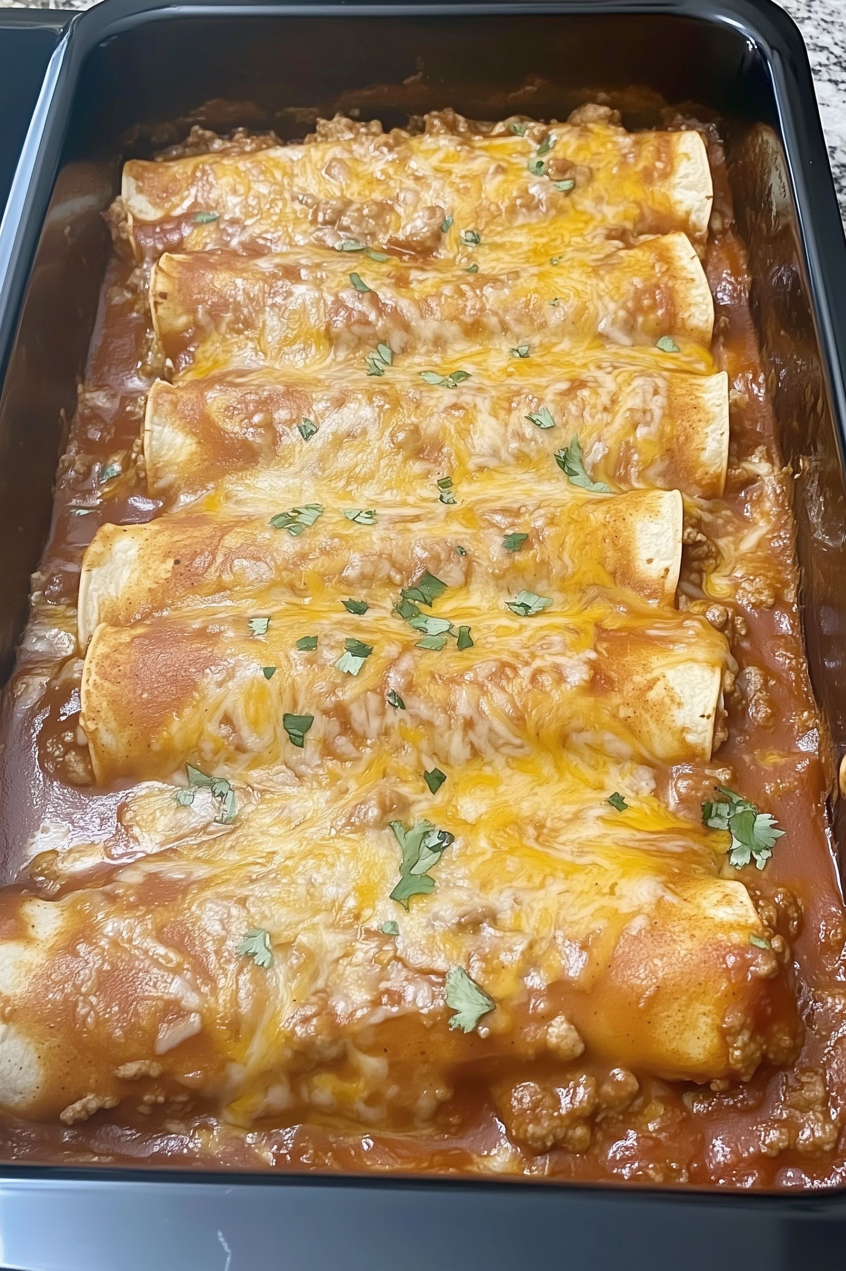 beef enchiladas with red sauce