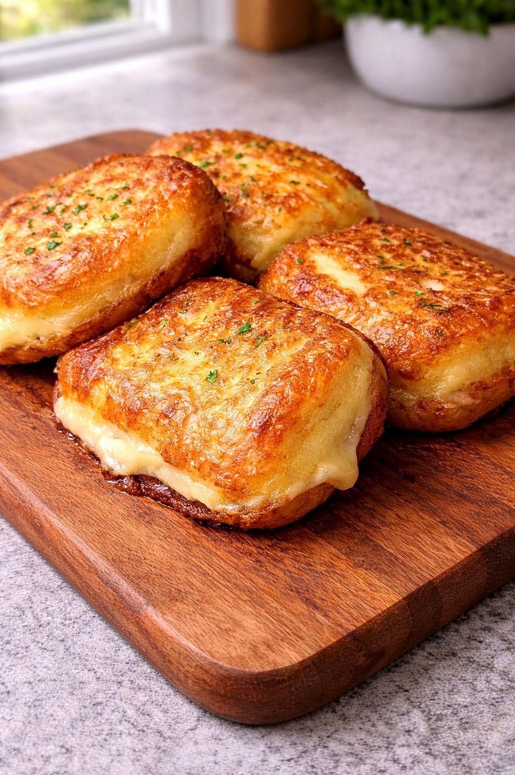 Crispy Stuffed Potato & Cheese Parcels