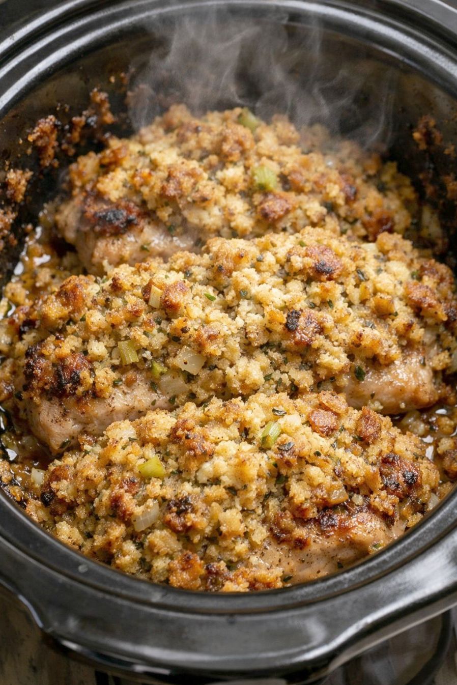 Amish Stuffing Pork Chops