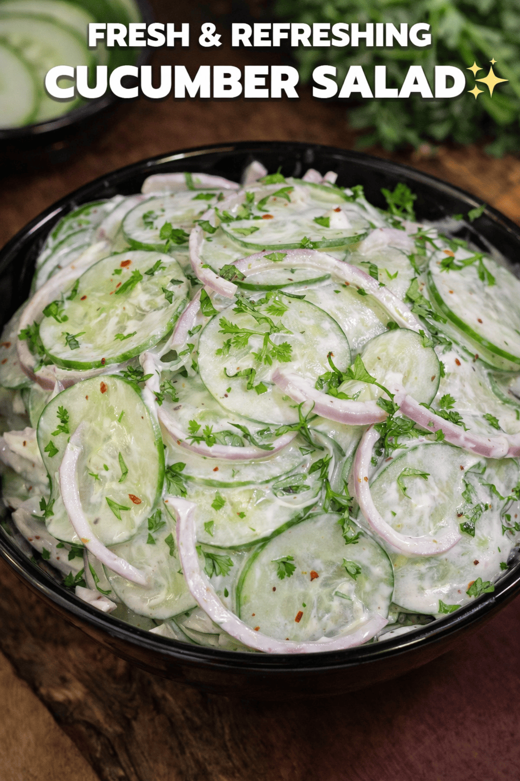 Fresh & Refreshing Cucumber Salad