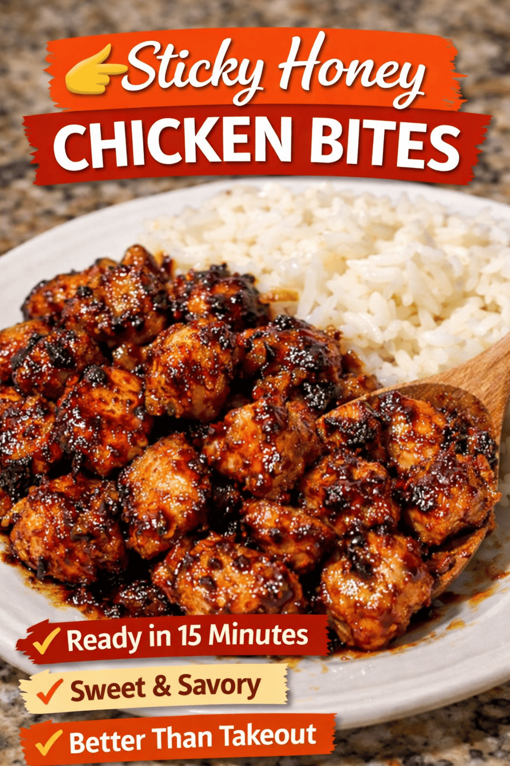 Sticky Honey Chicken Bites