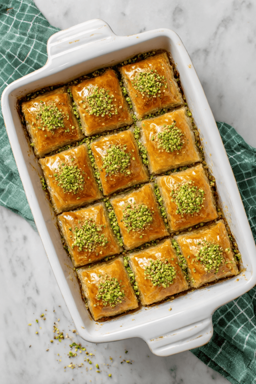 Traditional Greek Baklava (Honey Nut Phyllo Dessert)