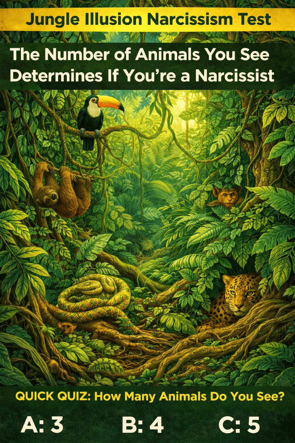 Jungle Illusion Narcissism Test