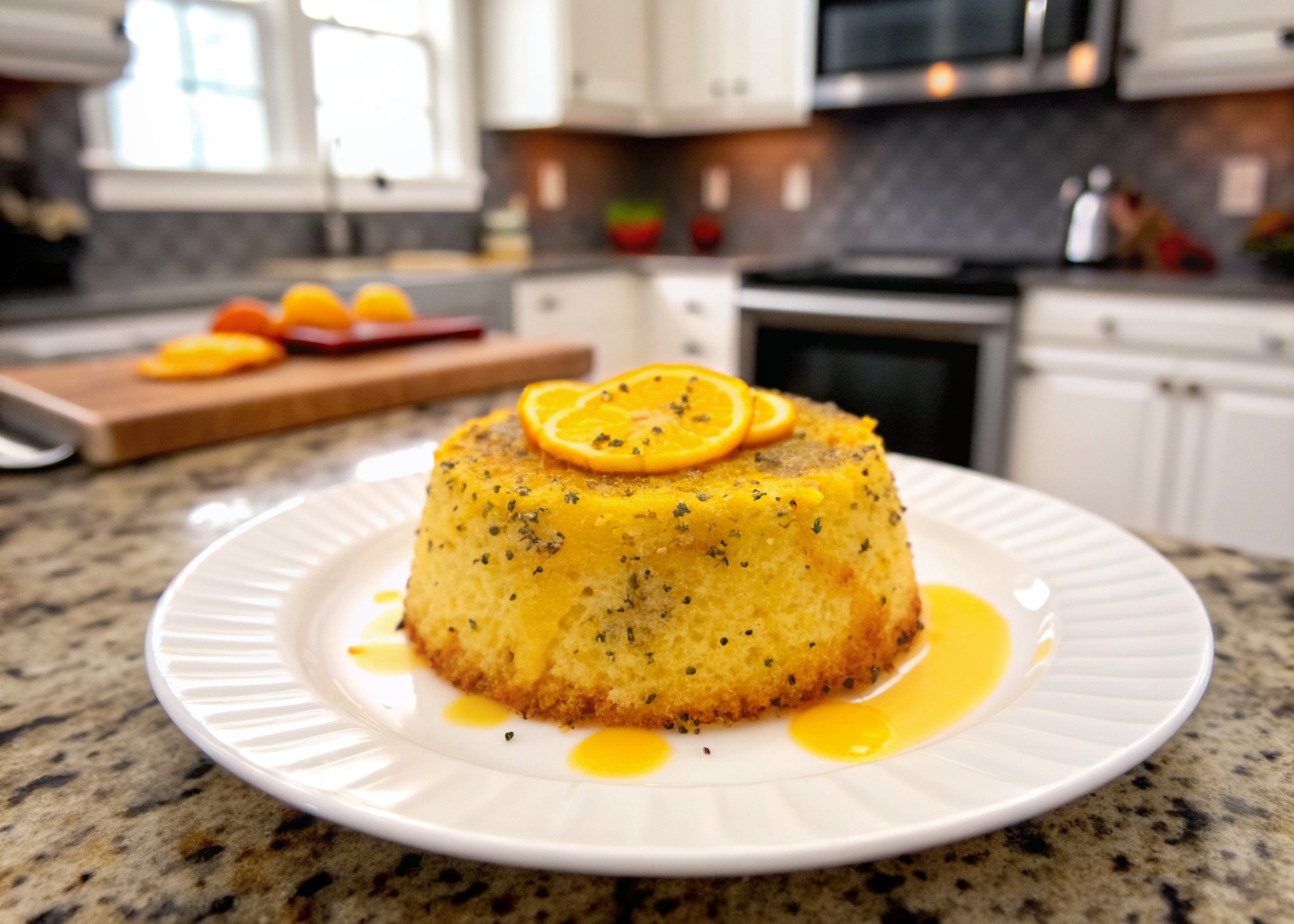 Cottage Cheese Lemon Poppy Seed Mug Cake 