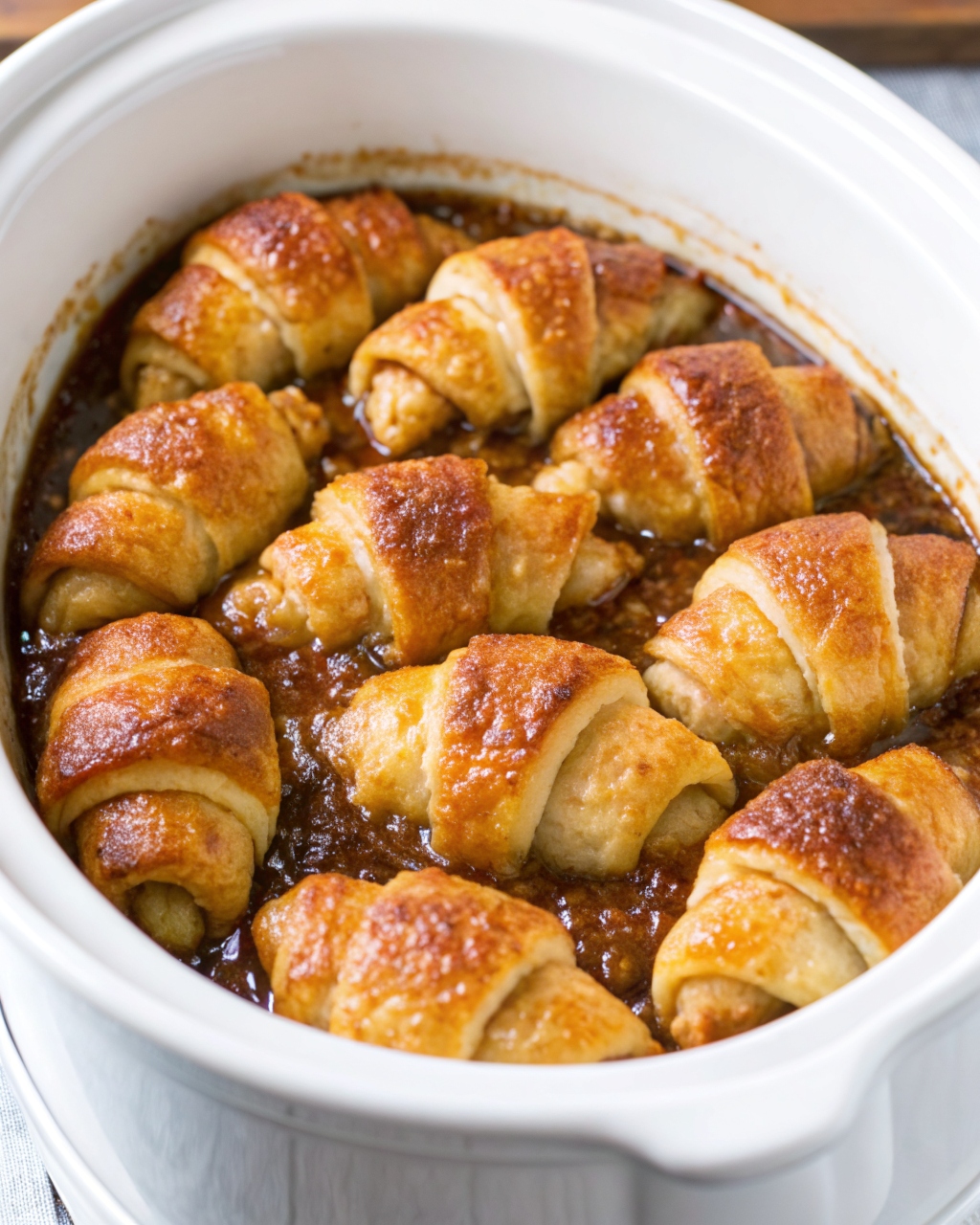 Slow Cooker 4-Ingredient Apple Dumplings