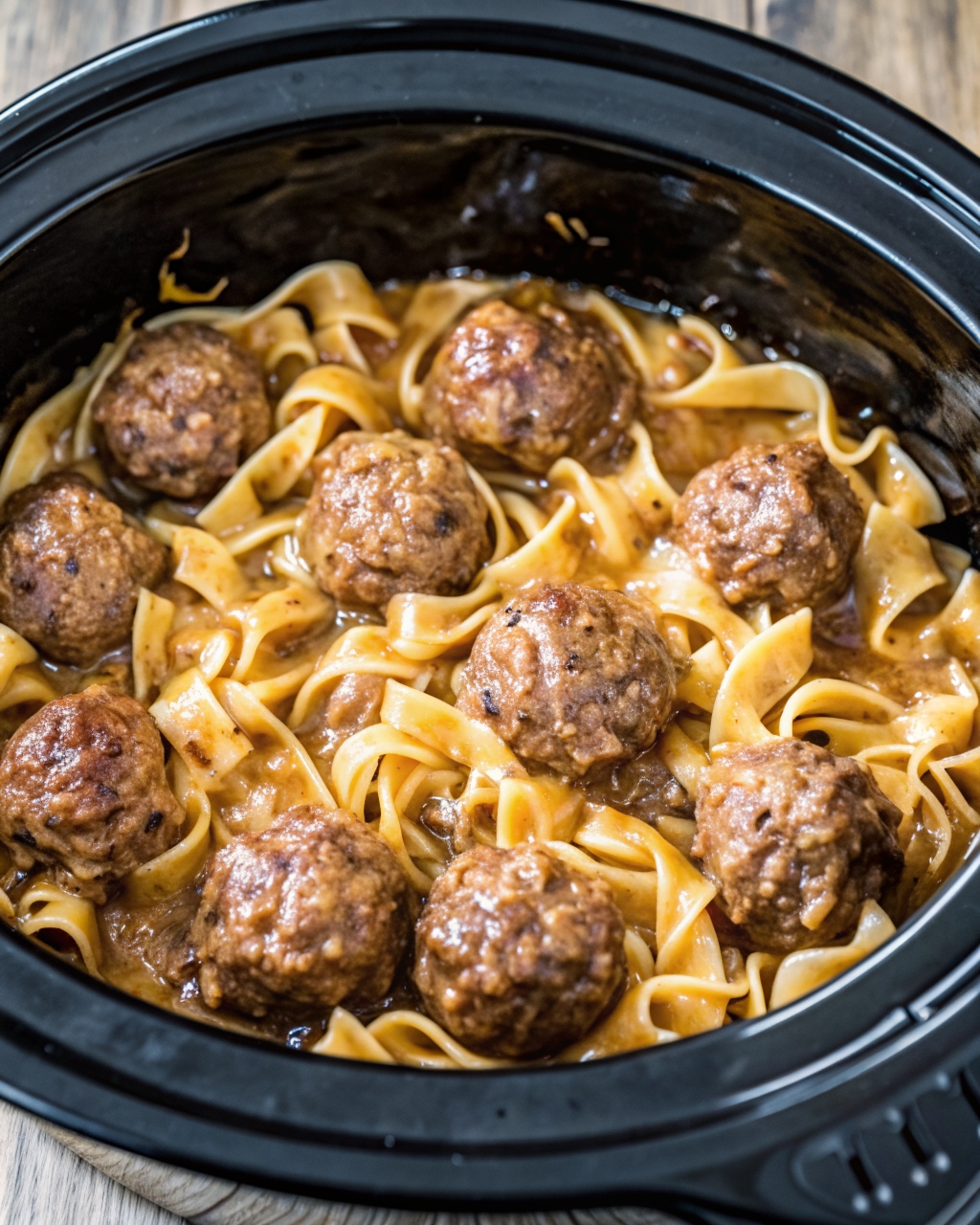 Amish Meatball Noodles