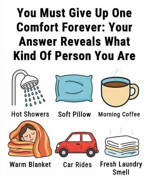 give up one comfort forever