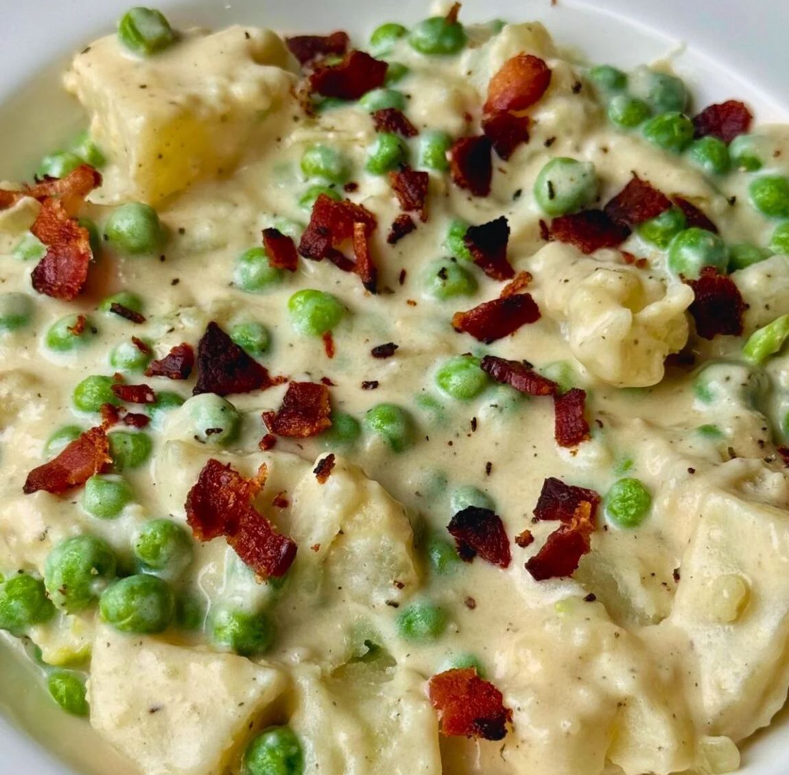 Creamed Peas and Potatoes