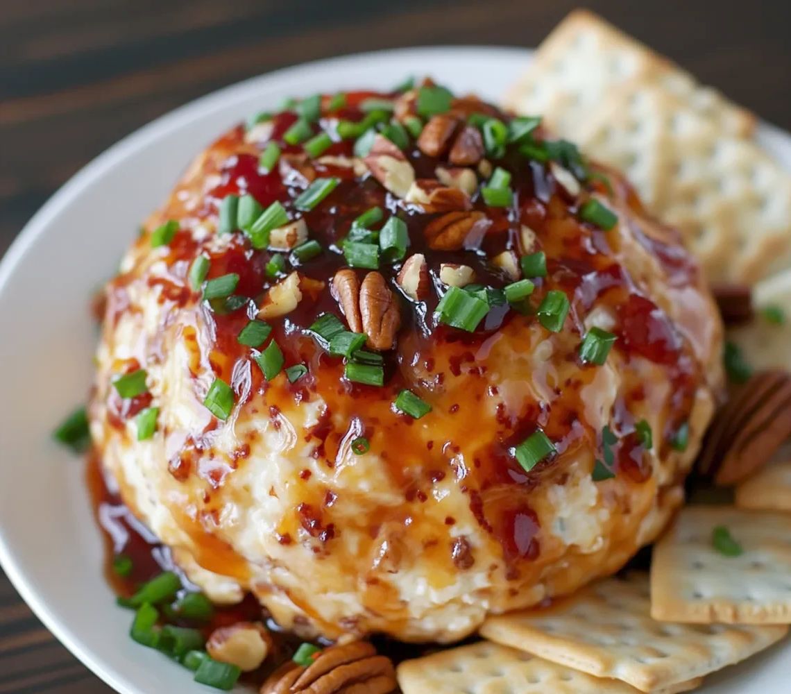 Sweet & Spicy Pepper Jelly Cheeseball