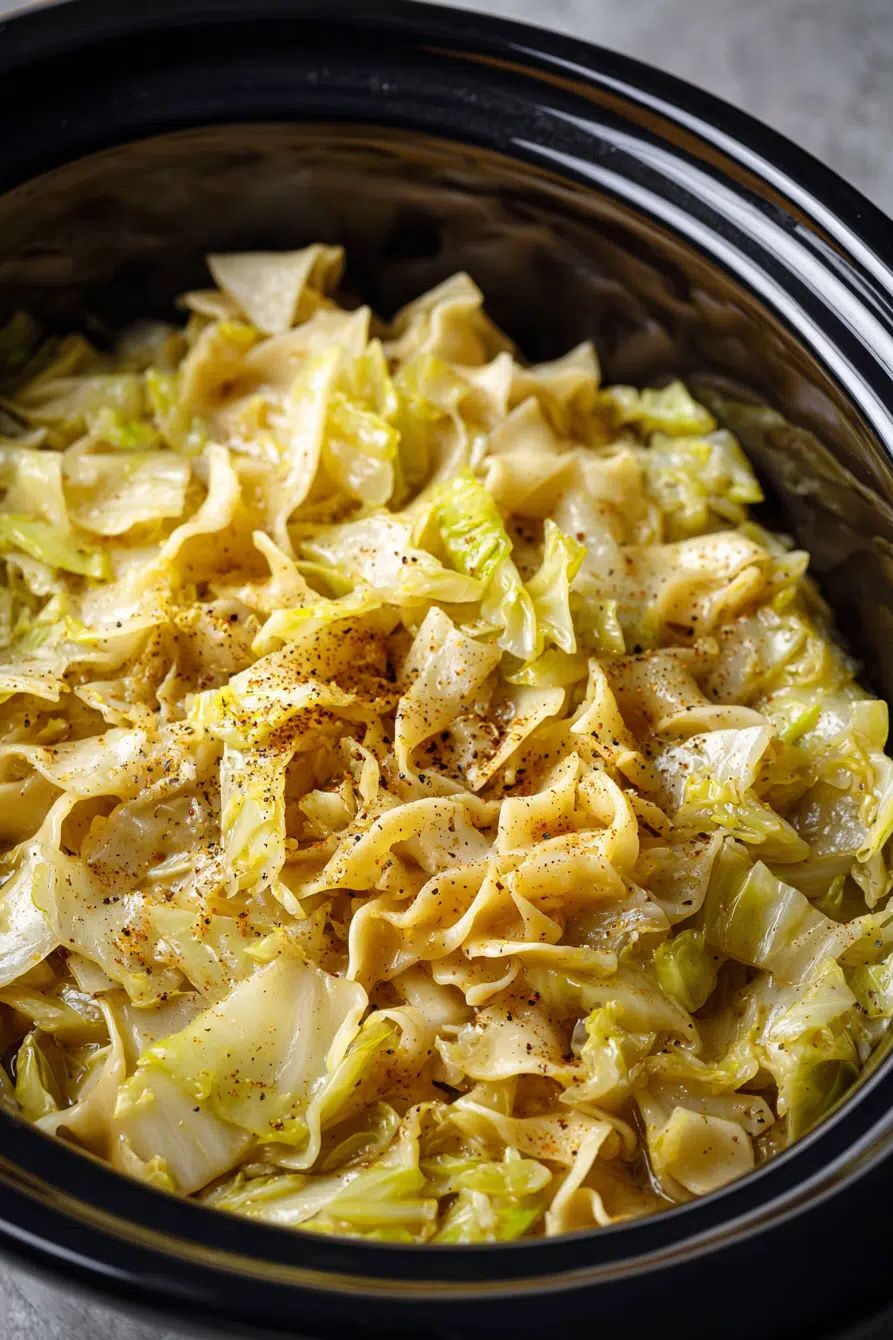Crockpot Cabbage and Noodles