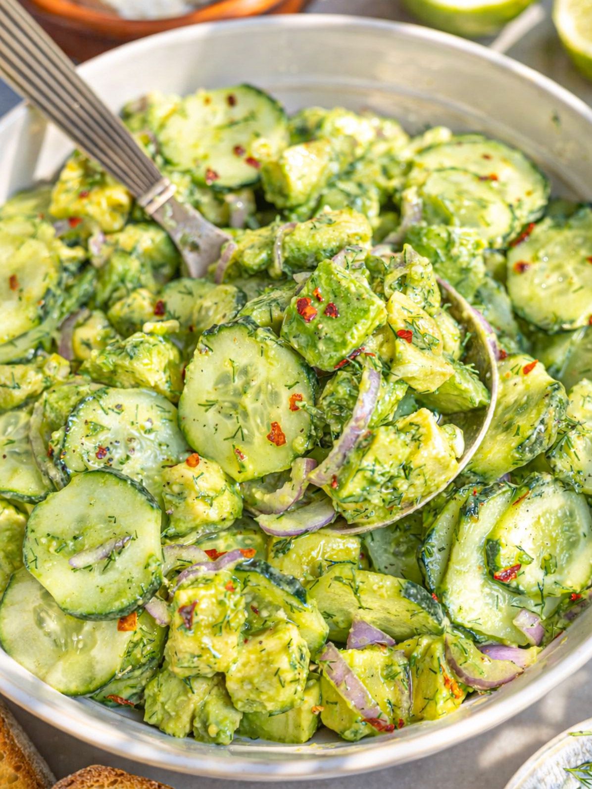 Cucumber Avocado Salad with Feta