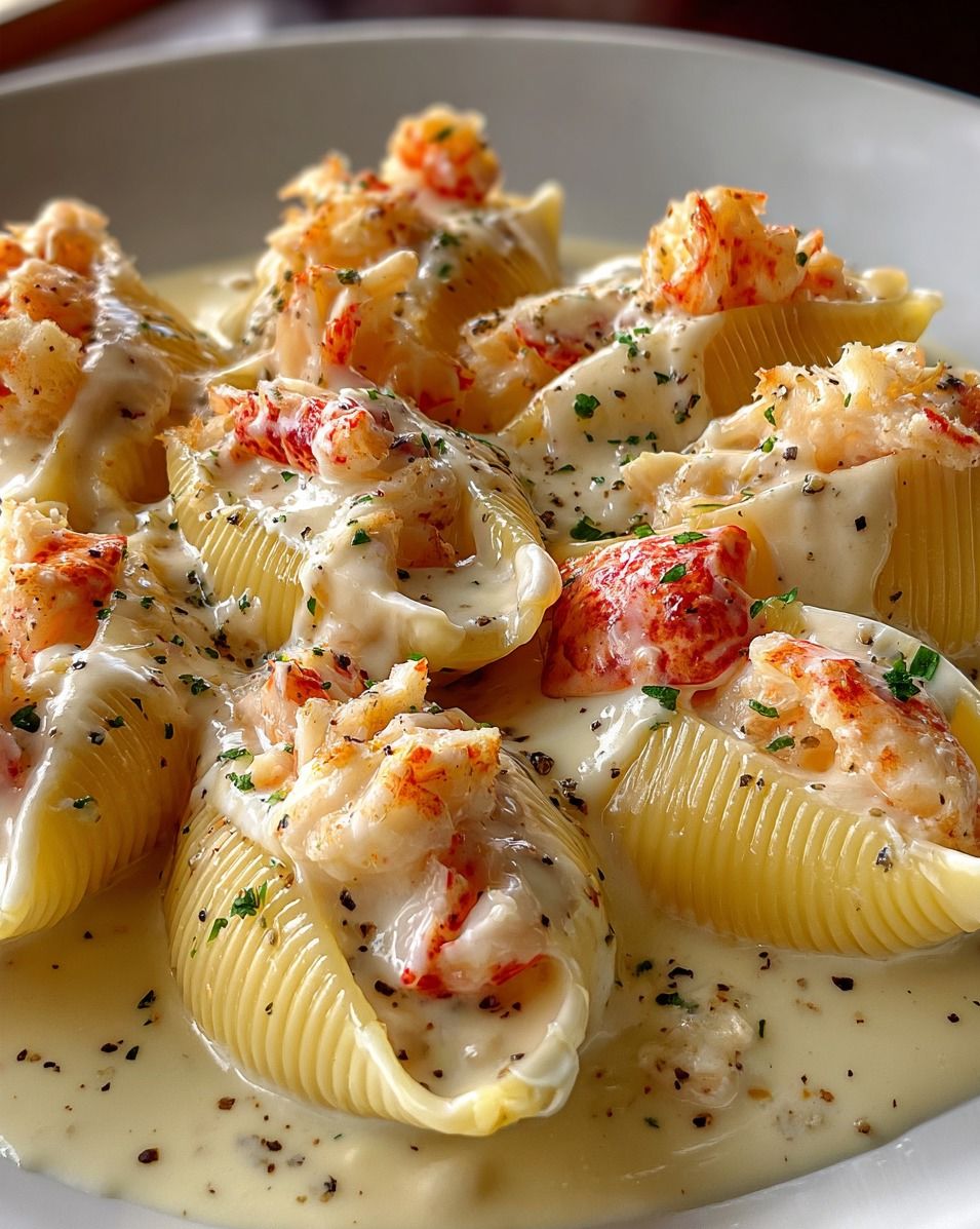 Creamy Lobster Stuffed Shells
