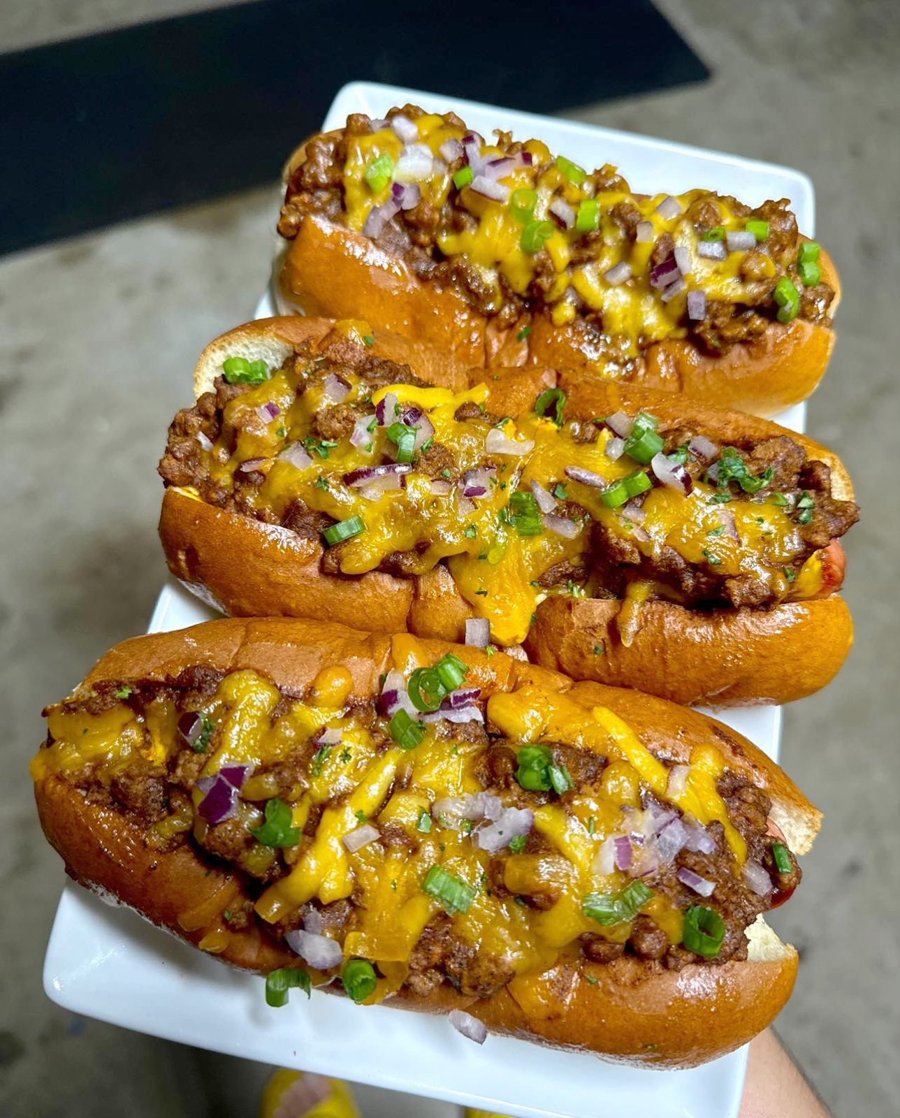 Cheesy Chili Dogs