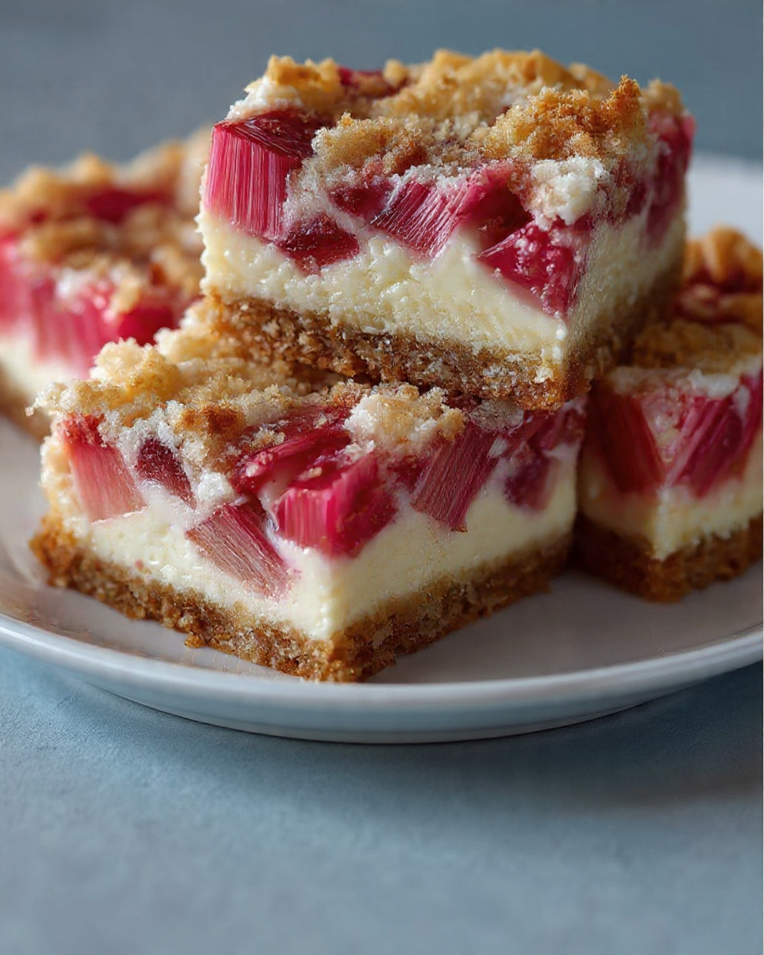 Rhubarb Cream Cheese Squares