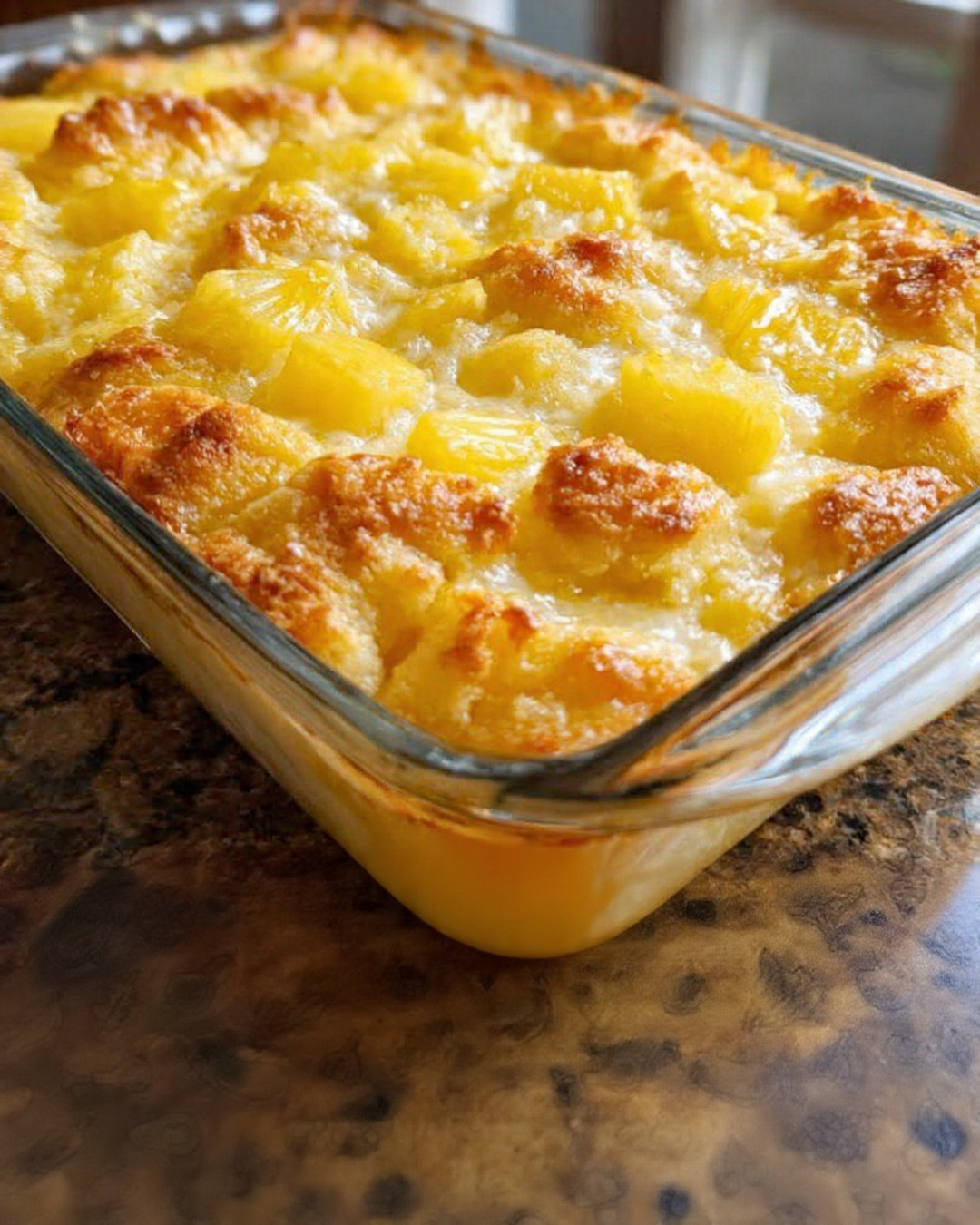 Pineapple Cream Cheese Cobbler