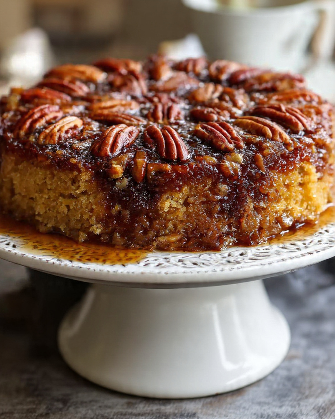 Pecan Upside-Down Cake