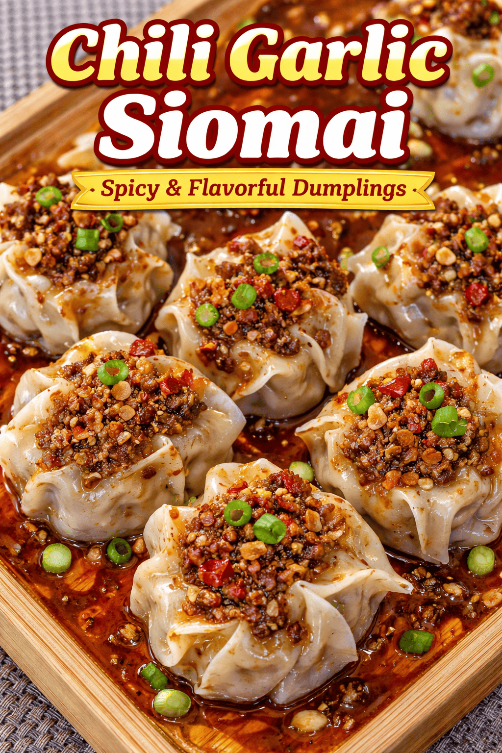 Chili Garlic Siomai Recipe