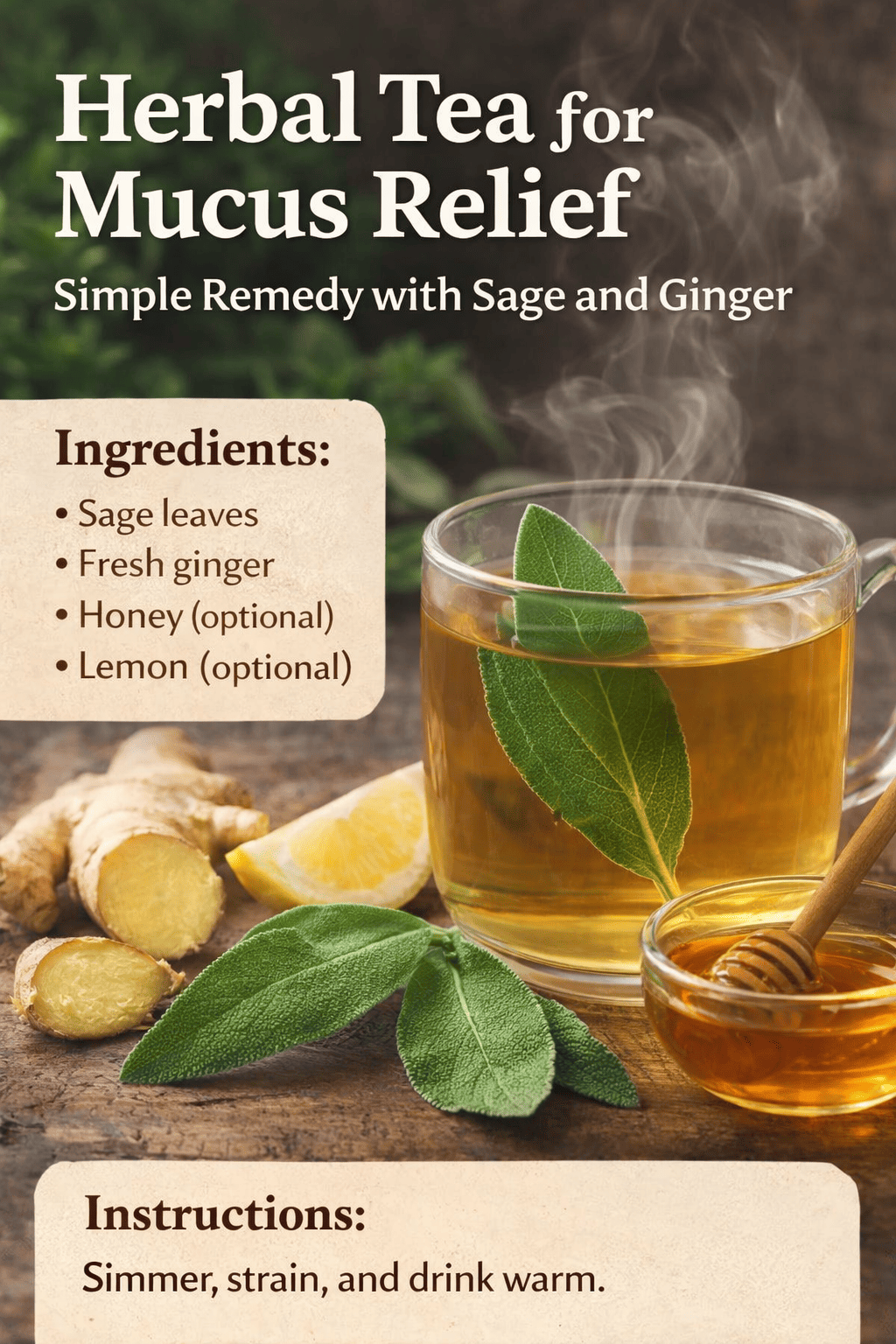 herbal tea for mucus relief