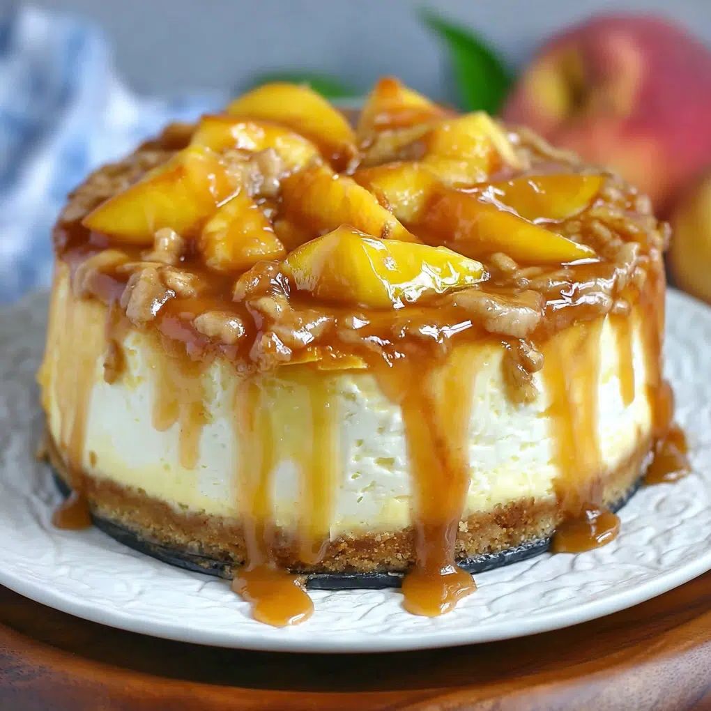 Peach Cobbler Cheesecake