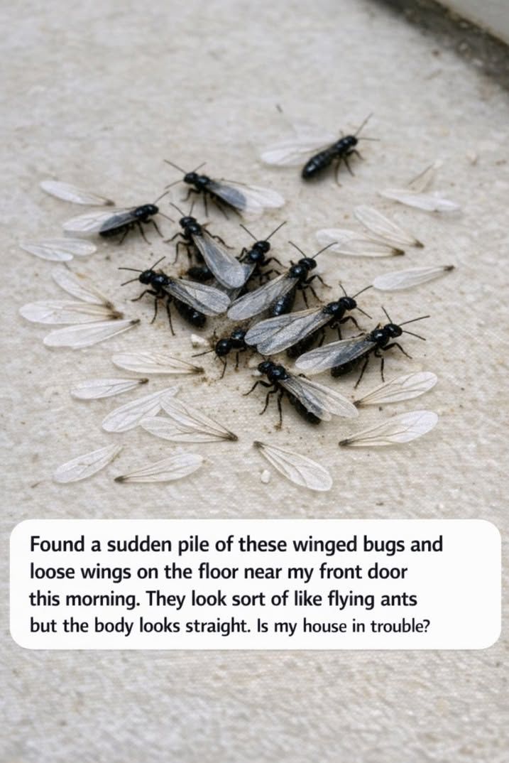 termite swarmers near front door