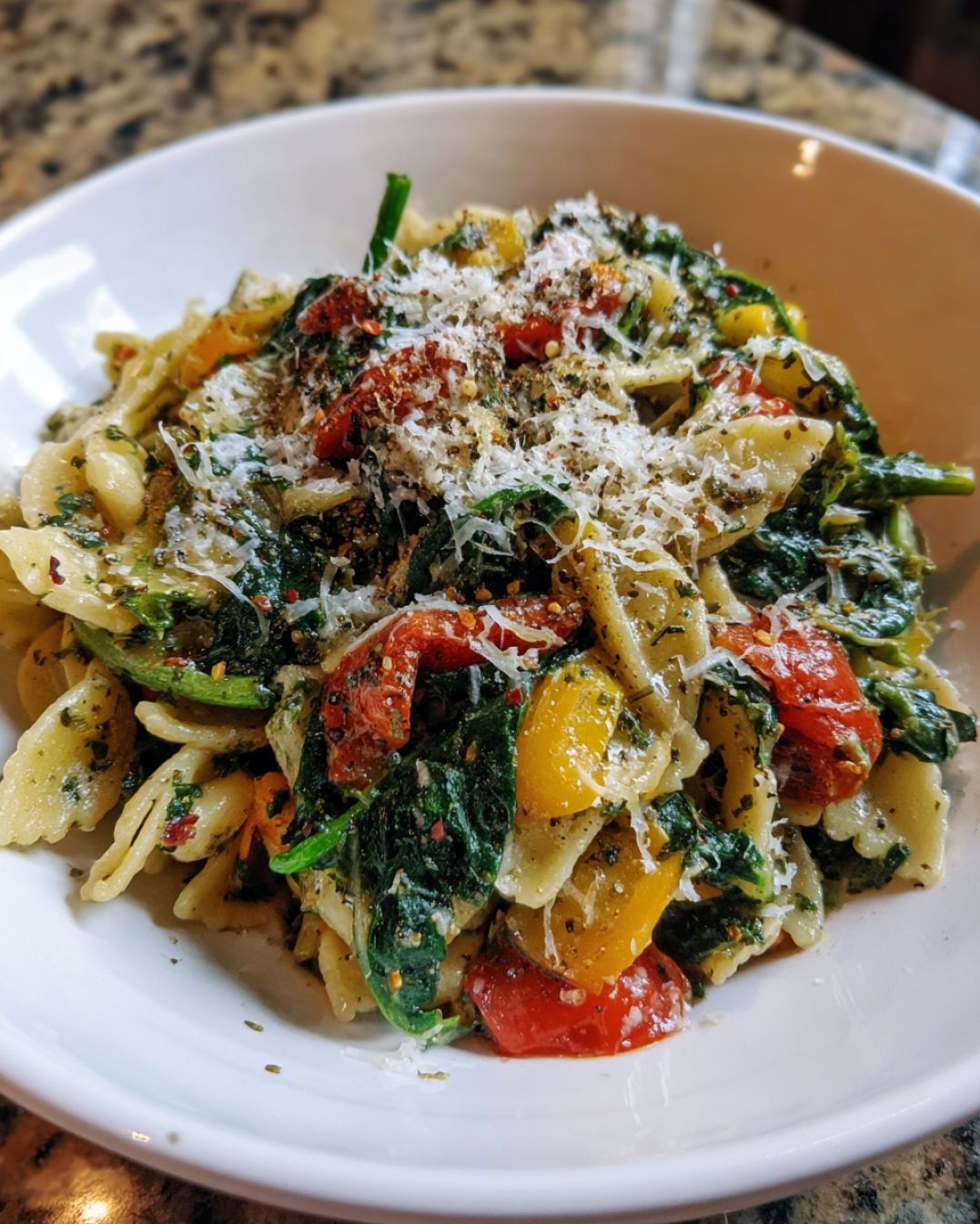 Spinach Pasta Primavera
