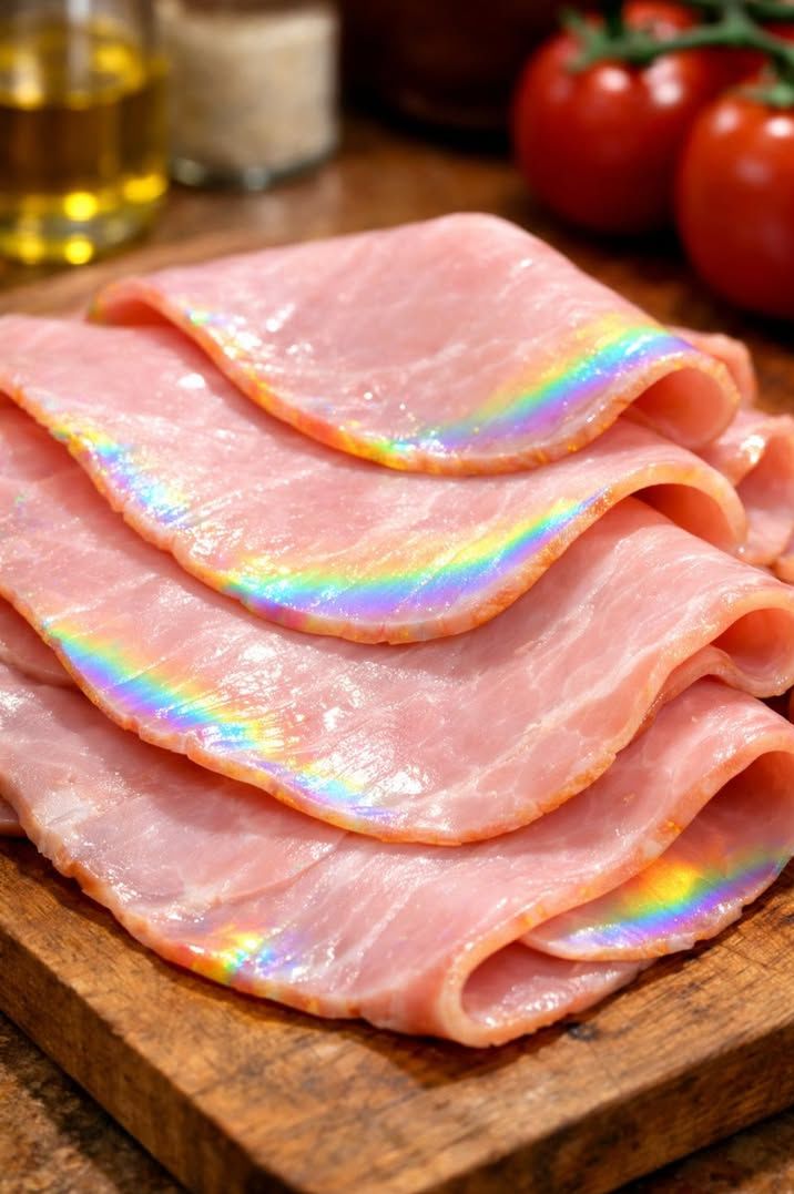 Rainbow Shine on Deli Ham