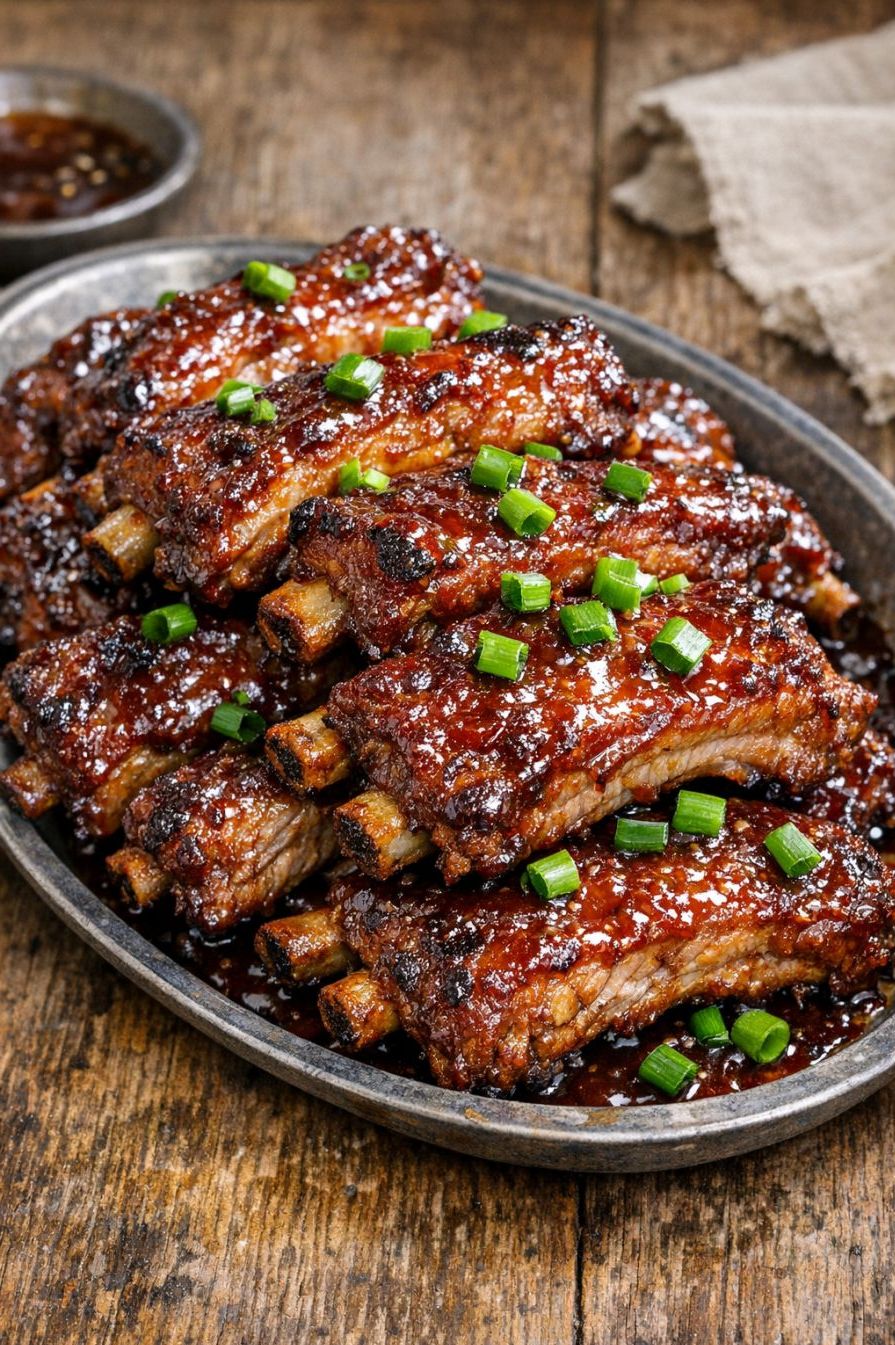 slow cooker sticky spareribs