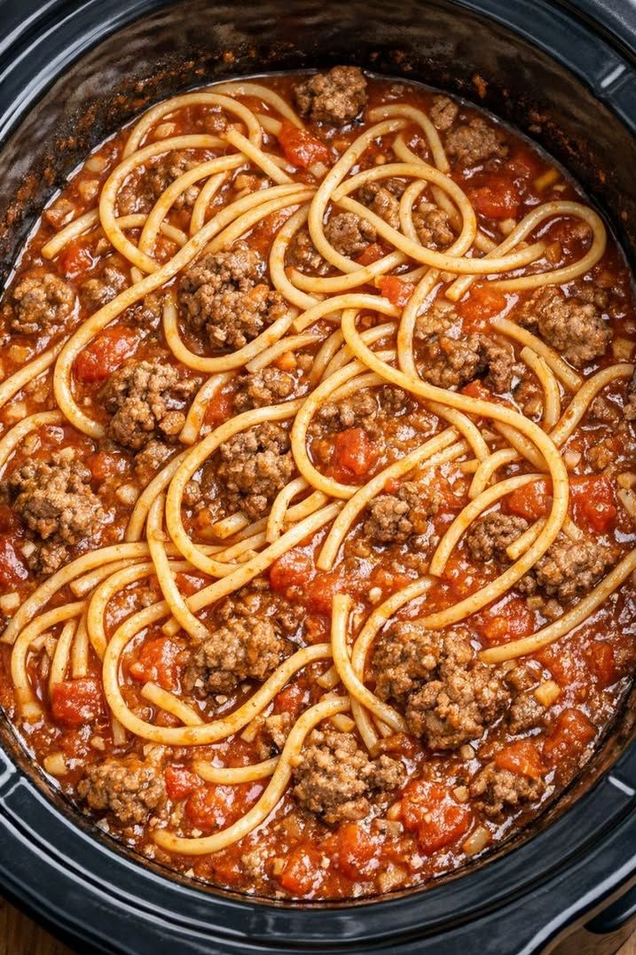 One Pot Spaghetti with Ground Beef