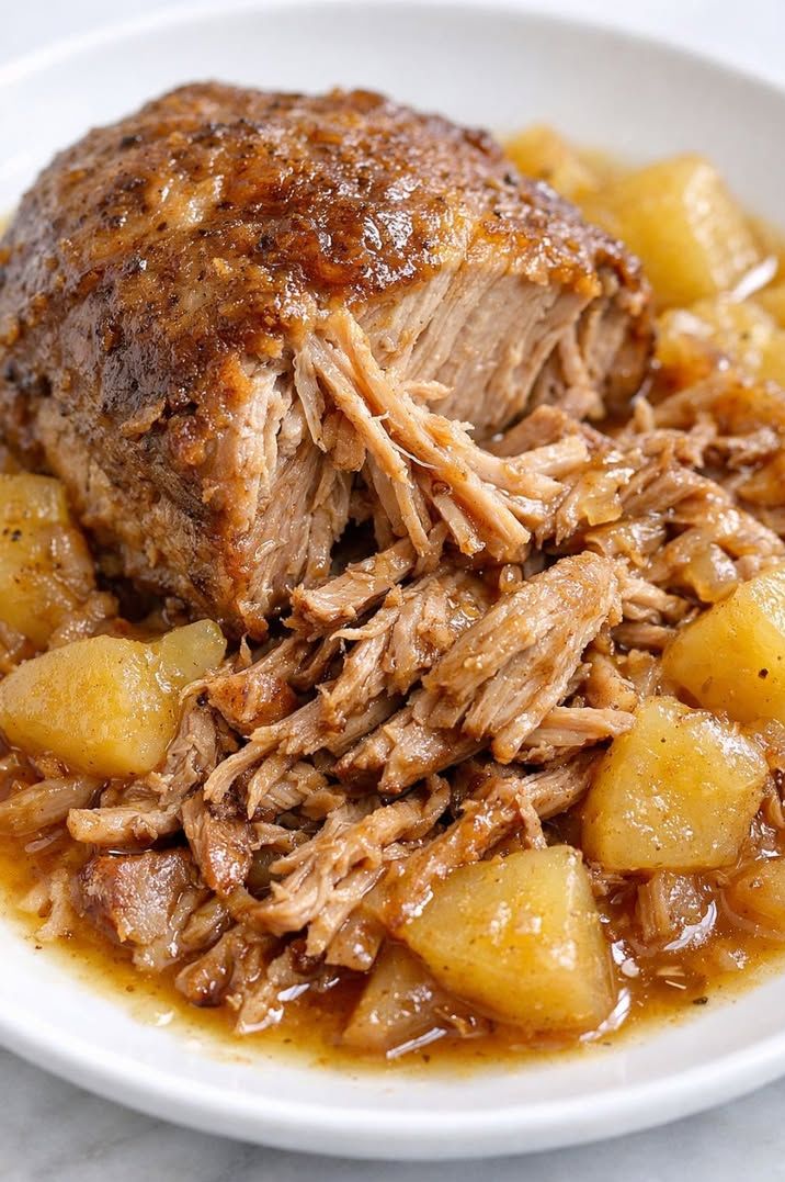 Slow Cooker Apple Cider Pork Roast