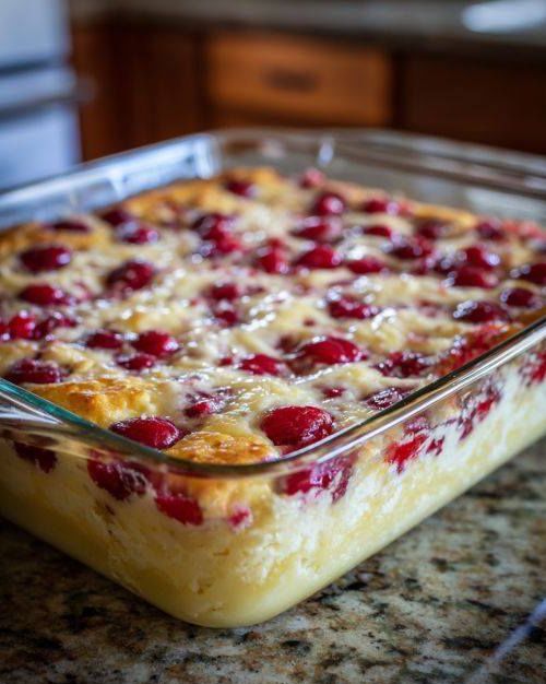3-Ingredient Cherry Cheesecake Bars