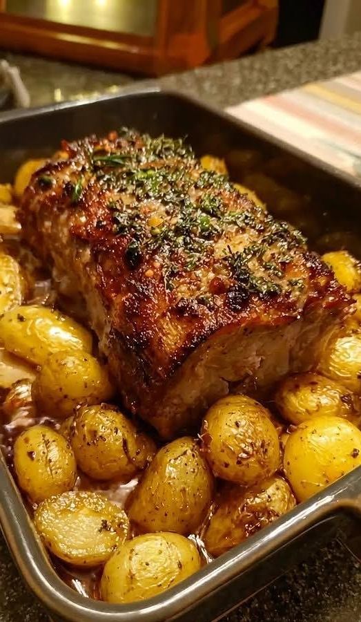 Savory Garlic & Herb Pork Loin