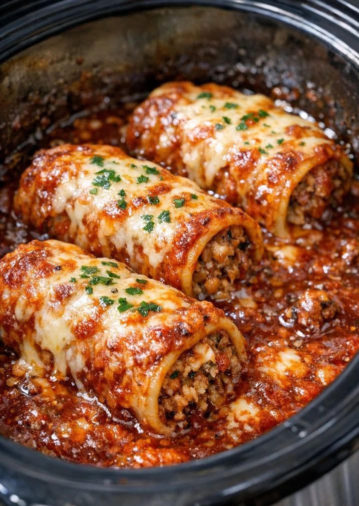 Slow Cooker Holiday Manicotti