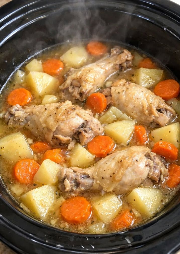 Slow Cooker Poor Man Chicken Stew