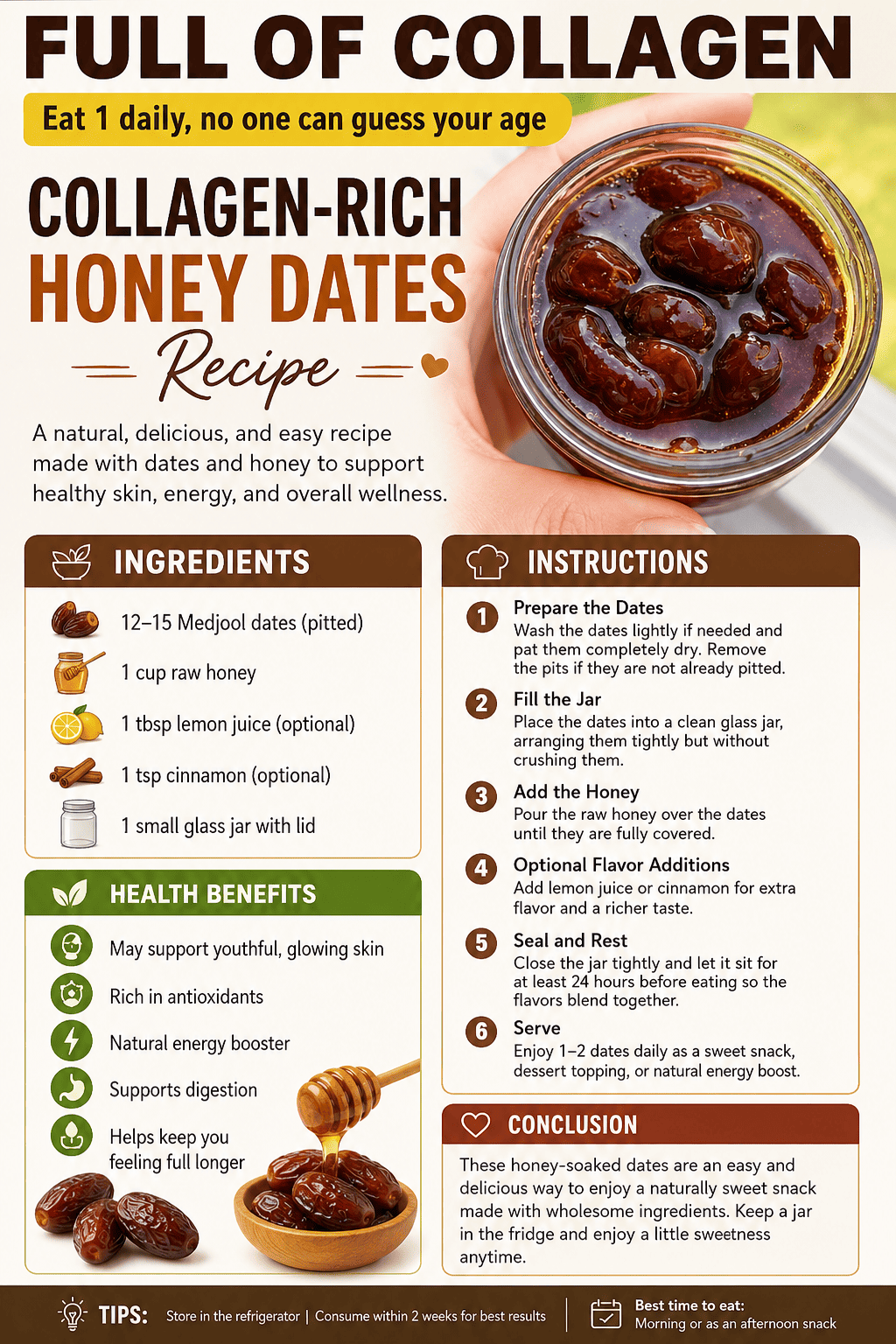 collagen-rich honey dates recipe