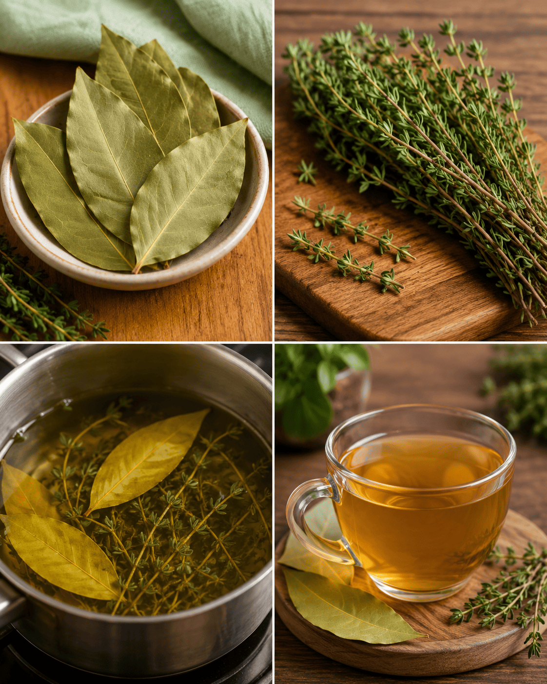 bay leaf and thyme tea