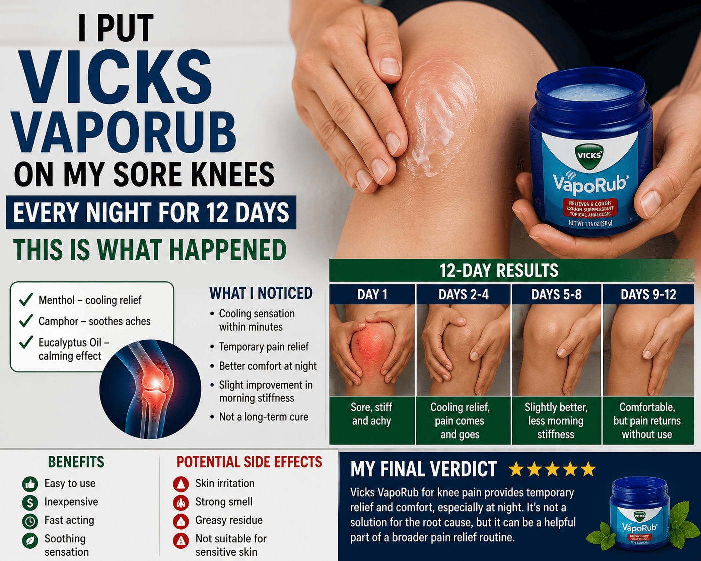 Vicks VapoRub for Knee Pain