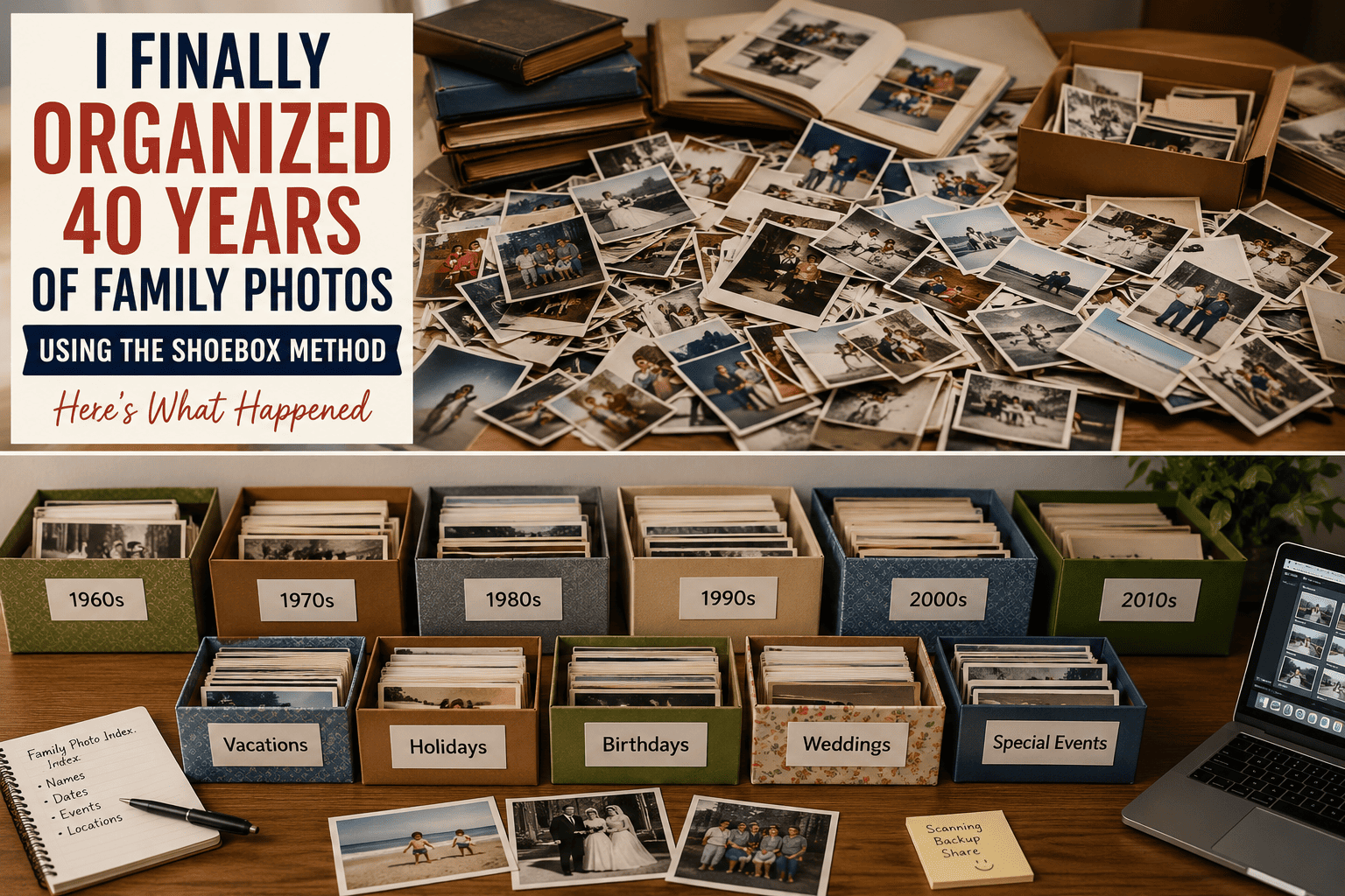 shoebox method for photos