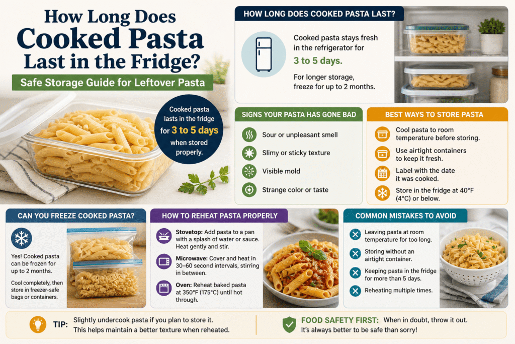 How Long Does Cooked Pasta Last in the Fridge? Safe Storage Guide