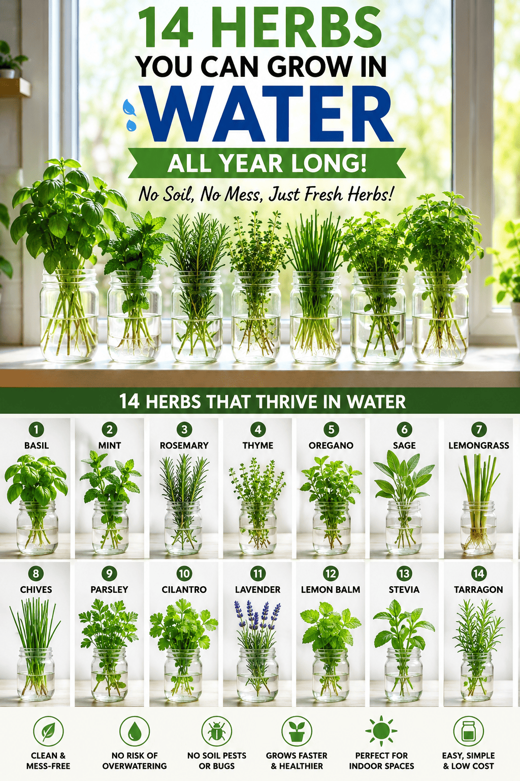 Herbs You Can Grow in Water