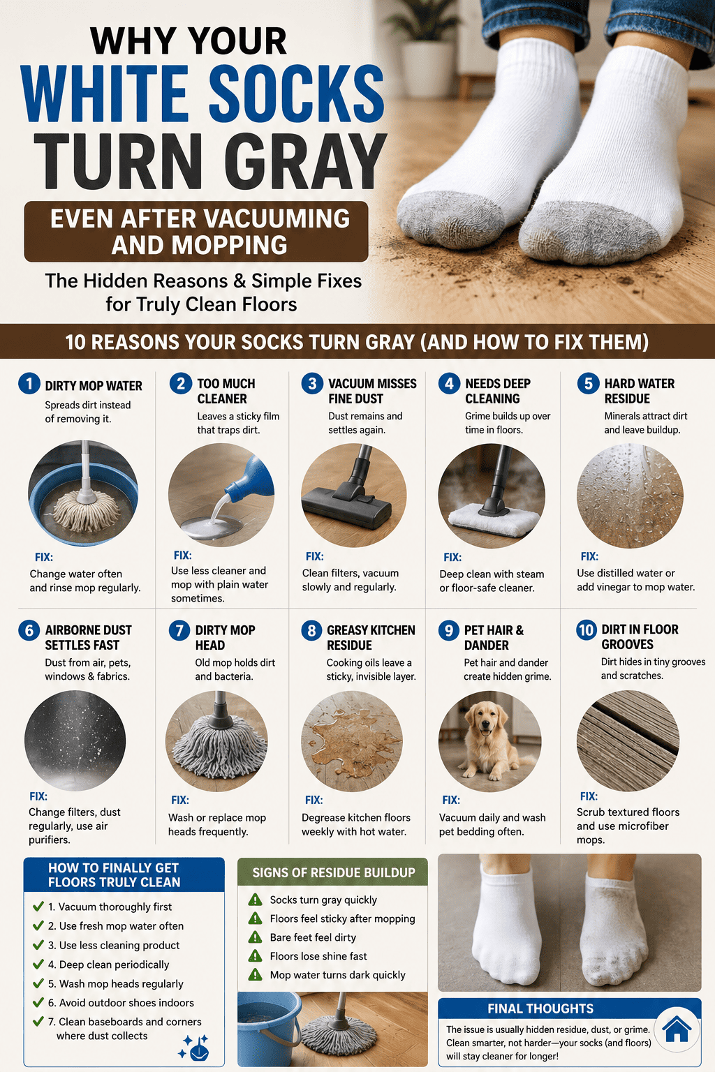 Why White Socks Turn Gray