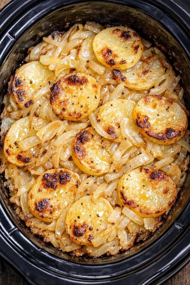 Depression Era Potato and Onion Bake