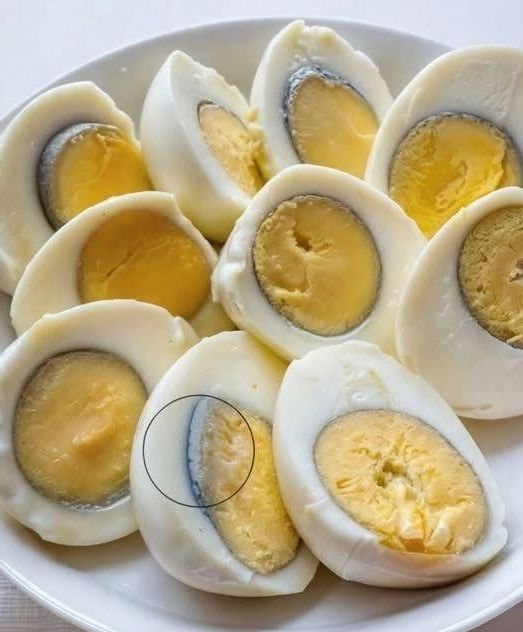 Green Ring Around Hard-Boiled Egg