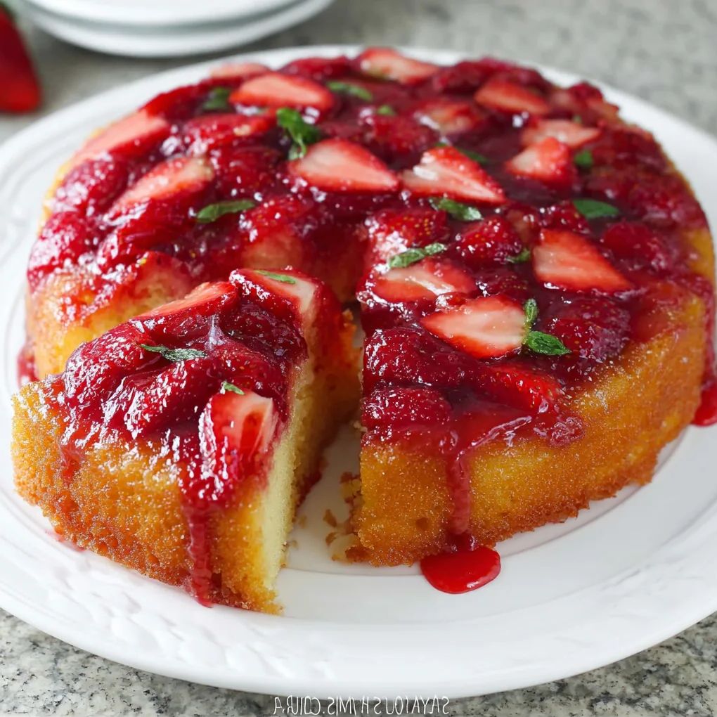 Strawberry Upside Down Cake