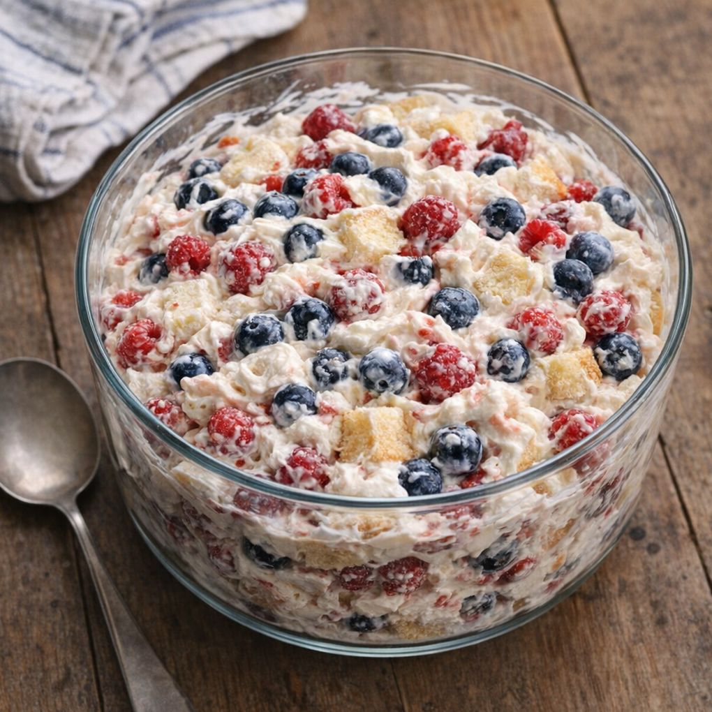 Patriotic Berry Trifle