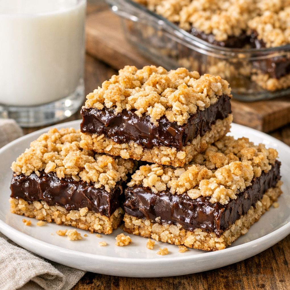 Oatmeal Fudge Bars 