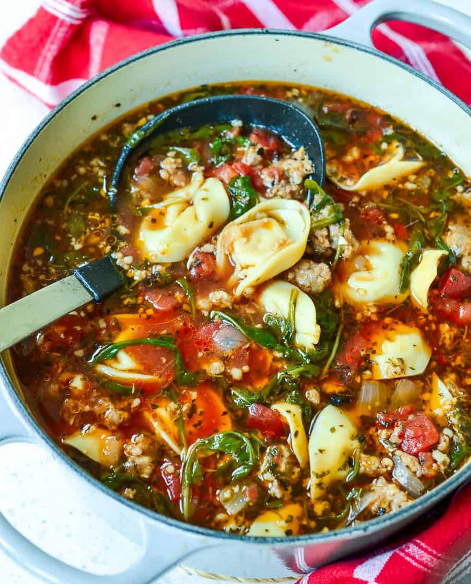 Sausage Tortellini Soup