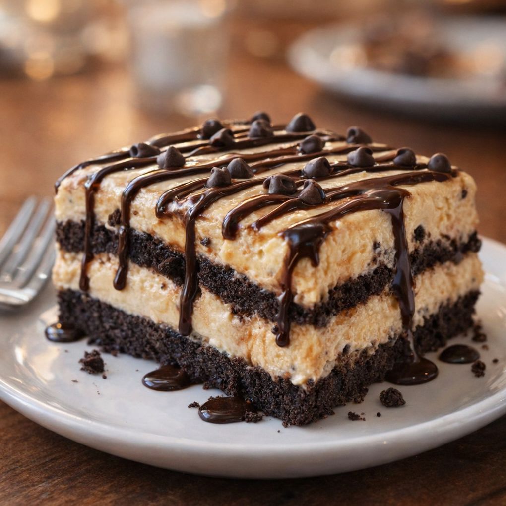 Chocolate Peanut Butter Lasagna